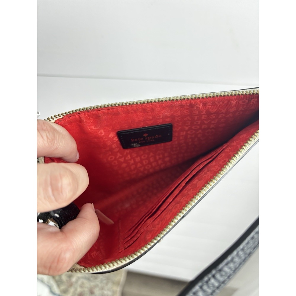 Kate Spade White Leather Clutch Purse 0228 - Picture 7 of 11